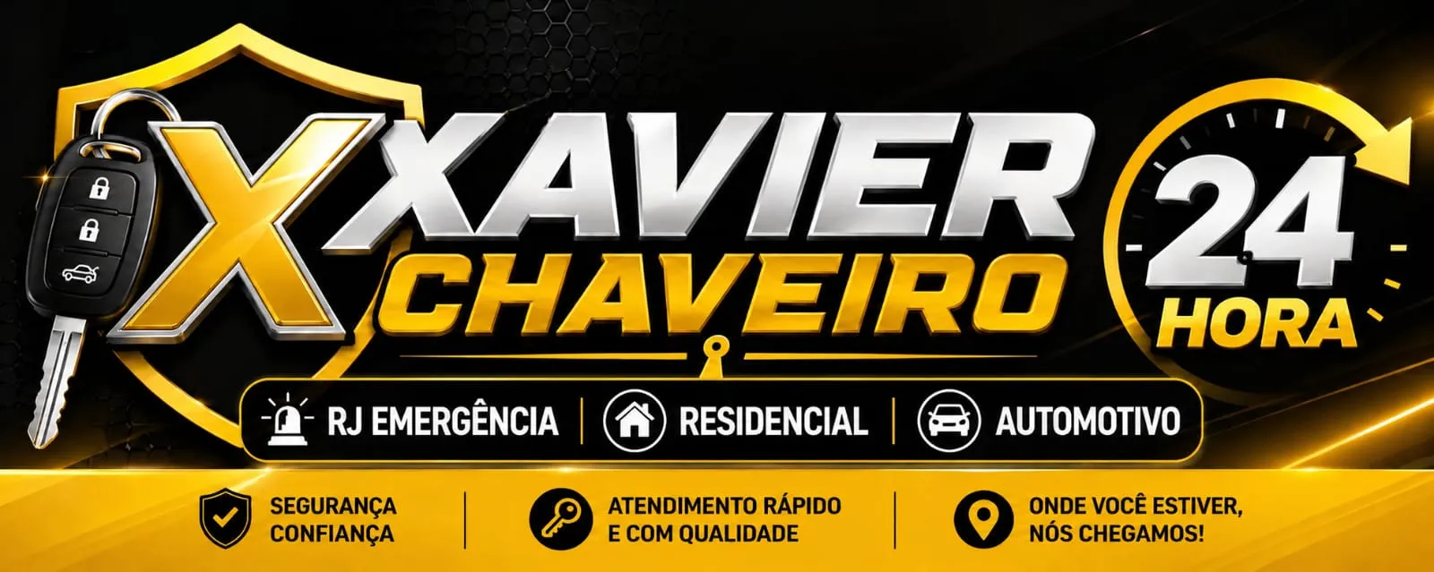 Chaveiro Xavier 24 horas · RJ emergência, residencial e automotivo